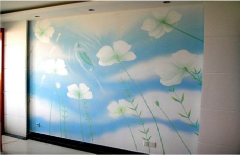 抚州画墙绘怎么画好白云的蓬松感？