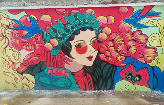 抚州墙体彩绘-网红墙