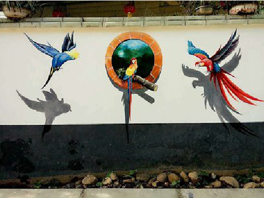 抚州视觉错位-3D墙绘设计