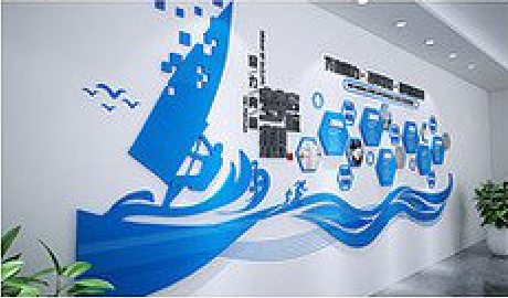 抚州海浪主题文化墙如何设计？