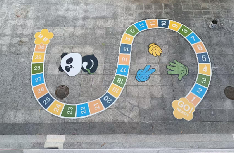 抚州地面游戏彩绘