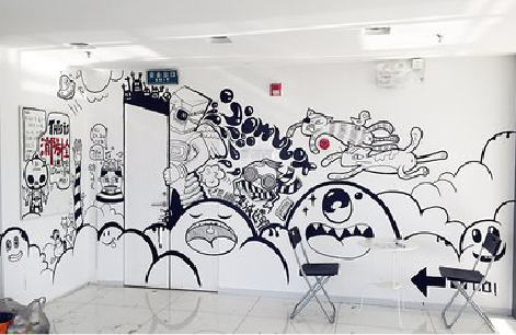 抚州手绘墙并非传统涂鸦。